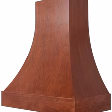 The E-Series with Hardwood Base Hood is a sleek and stylish range hood.